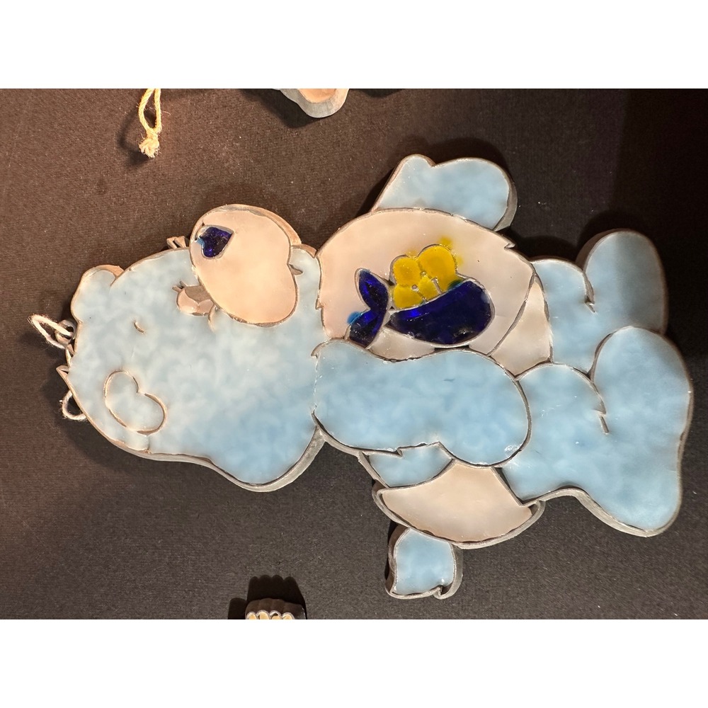 Vintage Cabbage Patch Kids Care Bears Suncatcher Ornament Lot 80s Decor 3pc - Picture 3 of 6